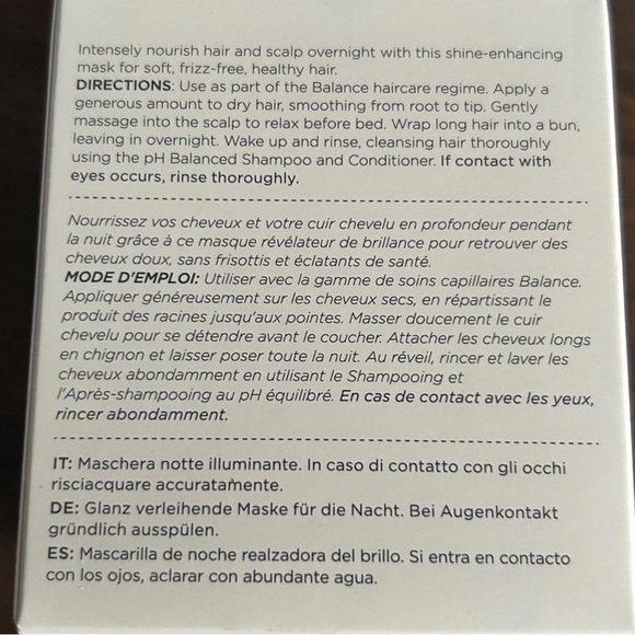 🔖 Balance Shine-Enhancing Overnight Mask - White - Picture 4 of 6